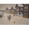 Tableau \"Hiver à Kimzha\" signé BELIAYEV