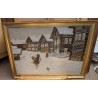 Tableau \"Hiver à Kimzha\" signé BELIAYEV