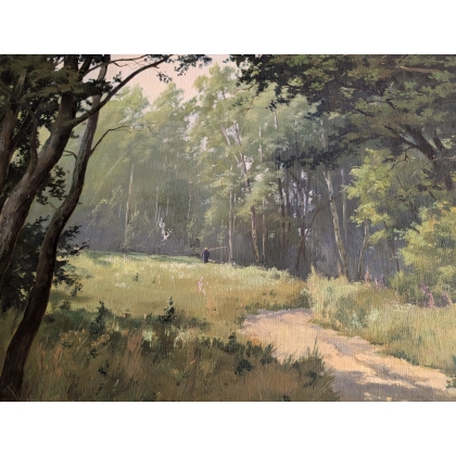 Tableau \"Chemin de fôret\" signé A. TARKHOV