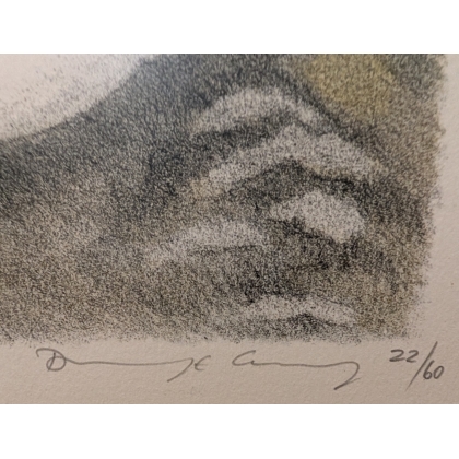 Engraving entitled ‘Snow Partridge’, signed COSANDEY