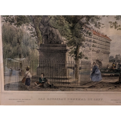 Gravure "Ile Rousseau" par ROHBOCK