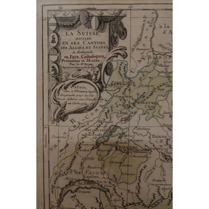 Carte "La Suisse" par le Sr. BRION