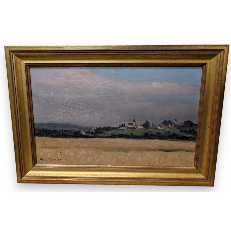 Tableau "Colombier" signé ROUILLER 96
