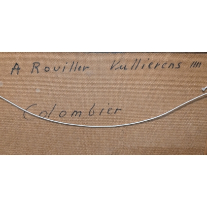 Tableau \"Colombier\" signé ROUILLER 96