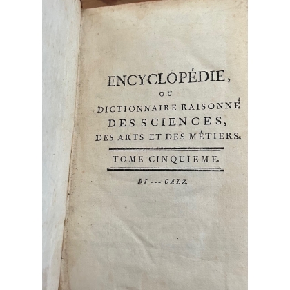 Encyclopédie de Diderot et D'alembert