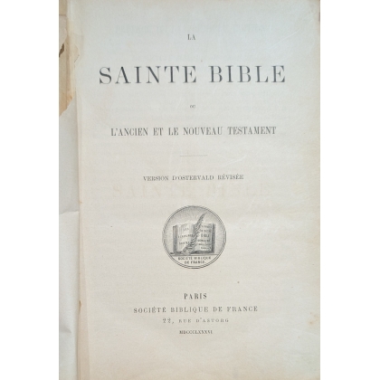 La Sainte Bible Ostervald