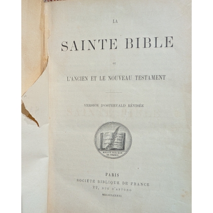 La Sainte Bible Ostervald