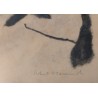 Gravure "Renarde en quête" signée Robert HAINARD