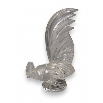 Sculpture en verre \"Coq\" Signé LALIQUE