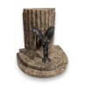 Serre-livre \"Rolls Royce\" en argent et mabrbre