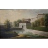 Tableau \"Porte Neuve\" signé F. MÉTRAL