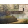 Tableau \"Porte Neuve\" signé F. MÉTRAL