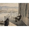 Engraving: ‘Lord Byron at the Villa Diodati’
