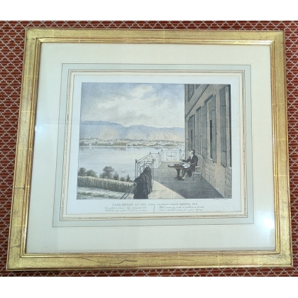 Engraving: ‘Lord Byron at the Villa Diodati’