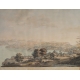 Gravure "Vue de Lucerne" par DE BEAUMONT