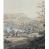 Engraving ‘View of Lucerne’ by DE BEAUMONT