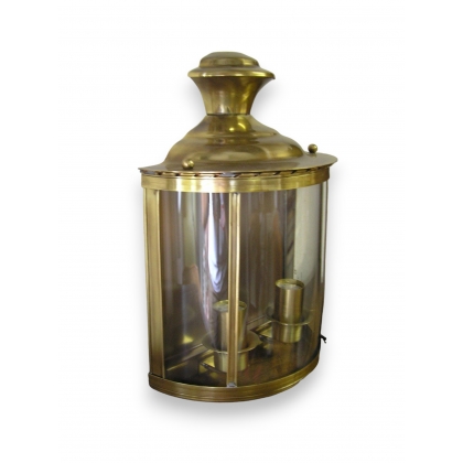 Half-moon wall lamp, brass base, by  Moinat SA  - Antiques and home décor
