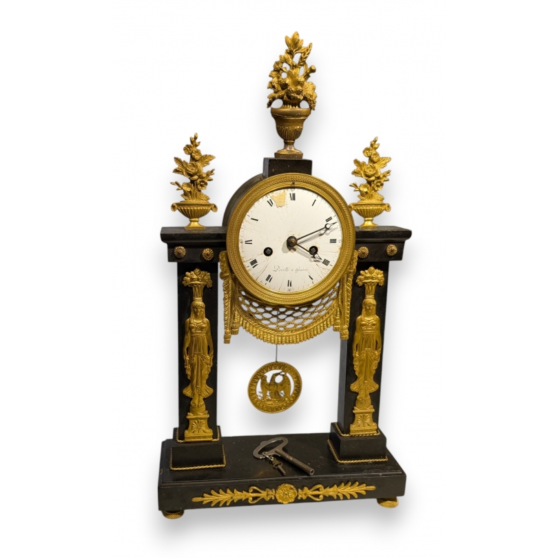 Empire-style pendulum clock by DEVILLE