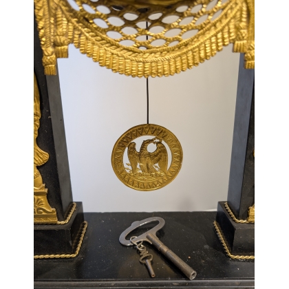 Empire-style pendulum clock by DEVILLE