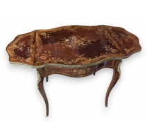 Table violonnée napoléon III à abatants