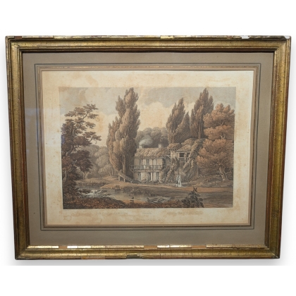 Gravure "Salle à manger Tianon" par NATTES