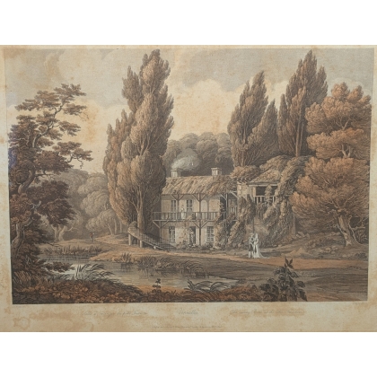 Gravure "Salle à manger Tianon" par NATTES