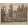 Gravure "Salle à manger Tianon" par NATTES