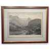 Engraving ‘Le Creux du Vent’ by CALAME