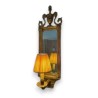 Pair of Louis XVI-style mirrored wall lights