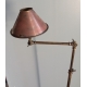 Lampe sur pied en laiton patiné