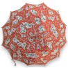 Red fabric parasol