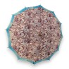 Purple and blue fabric parasol