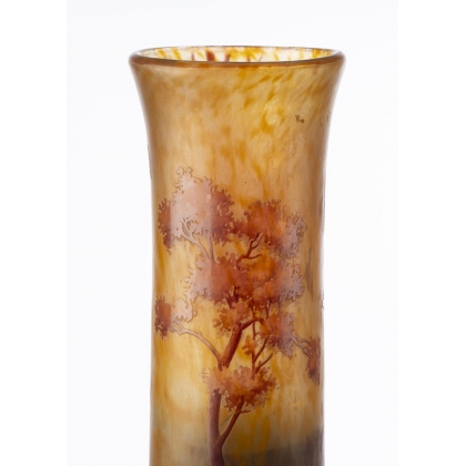 Large ‘Paysage’ vase, signed DAUM Nancy