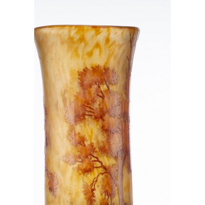 Large ‘Paysage’ vase, signed DAUM Nancy