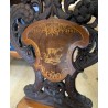 Ensemble de Brienz sculpté et marqueté "Chamois"