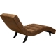 Chaise longue Balou en tissu brun vintage