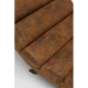 Chaise longue Balou en tissu brun vintage