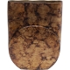 Vase Amporo en aluminium patiné doré