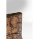 Vase Amporo en aluminium patiné doré