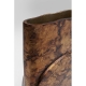 Vase Amporo en aluminium patiné doré