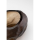 Vase Enrique en verre brun