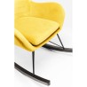 Fauteuil à bascule Oslo jaune