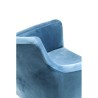 Fauteuil Mode en velours bleu