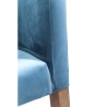 Fauteuil Mode en velours bleu