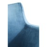 Fauteuil Mode en velours bleu