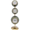 Green metal desktop weather station