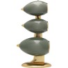 Green metal desktop weather station