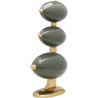 Green metal desktop weather station