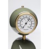 Green metal desktop weather station