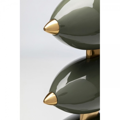 Green metal desktop weather station